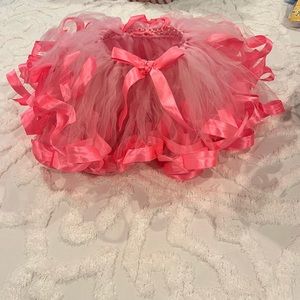 9-12 months custom pink tutu